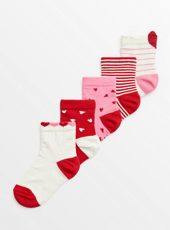 Valentines Day Socks 5 Pack 6-8.5